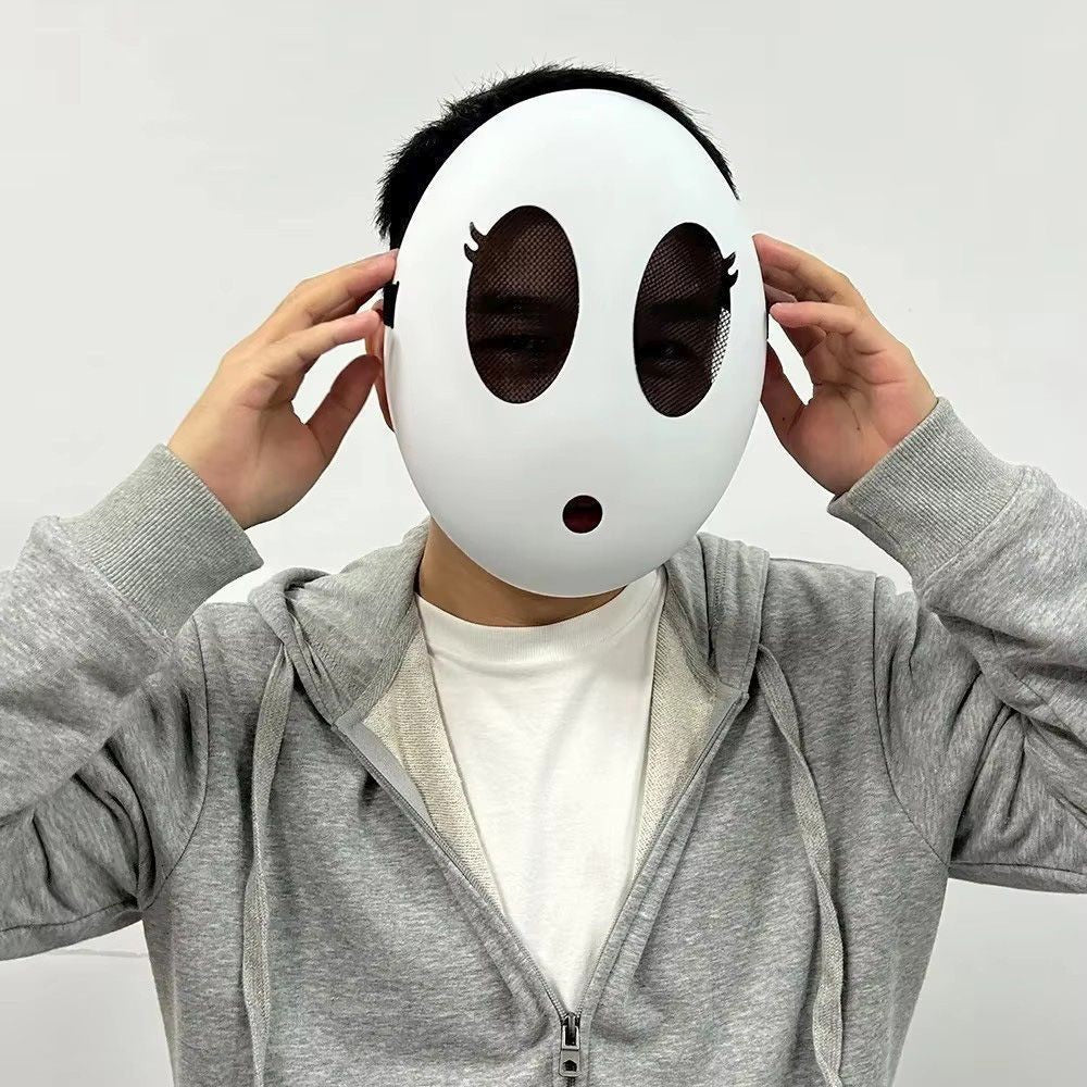 Shy Guy Maske für Cosplay Halloween Party Karneval Unisex DE.