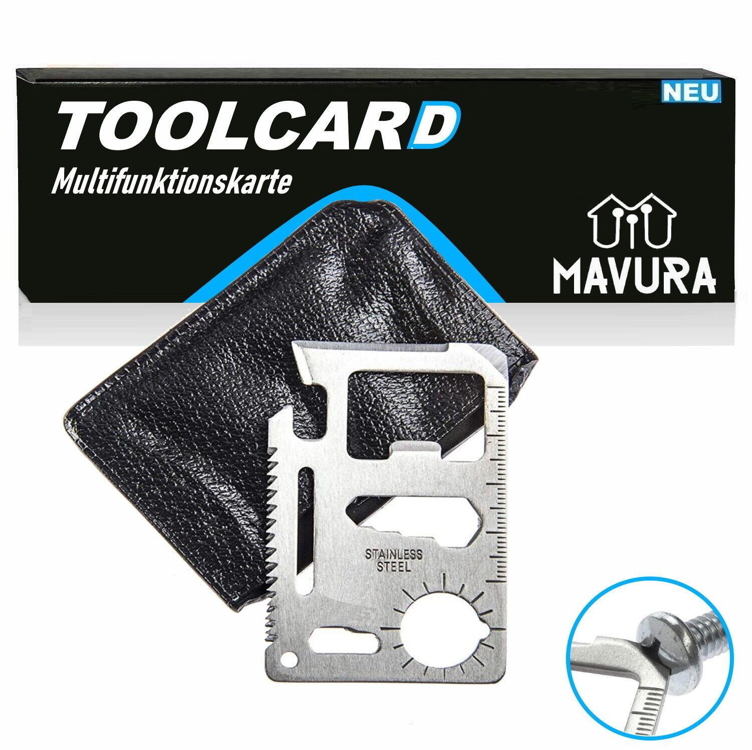 TOOLCARD Multitool Kreditkarte Messer Säge Öffner Scheckkarte Werkzeug 14in1