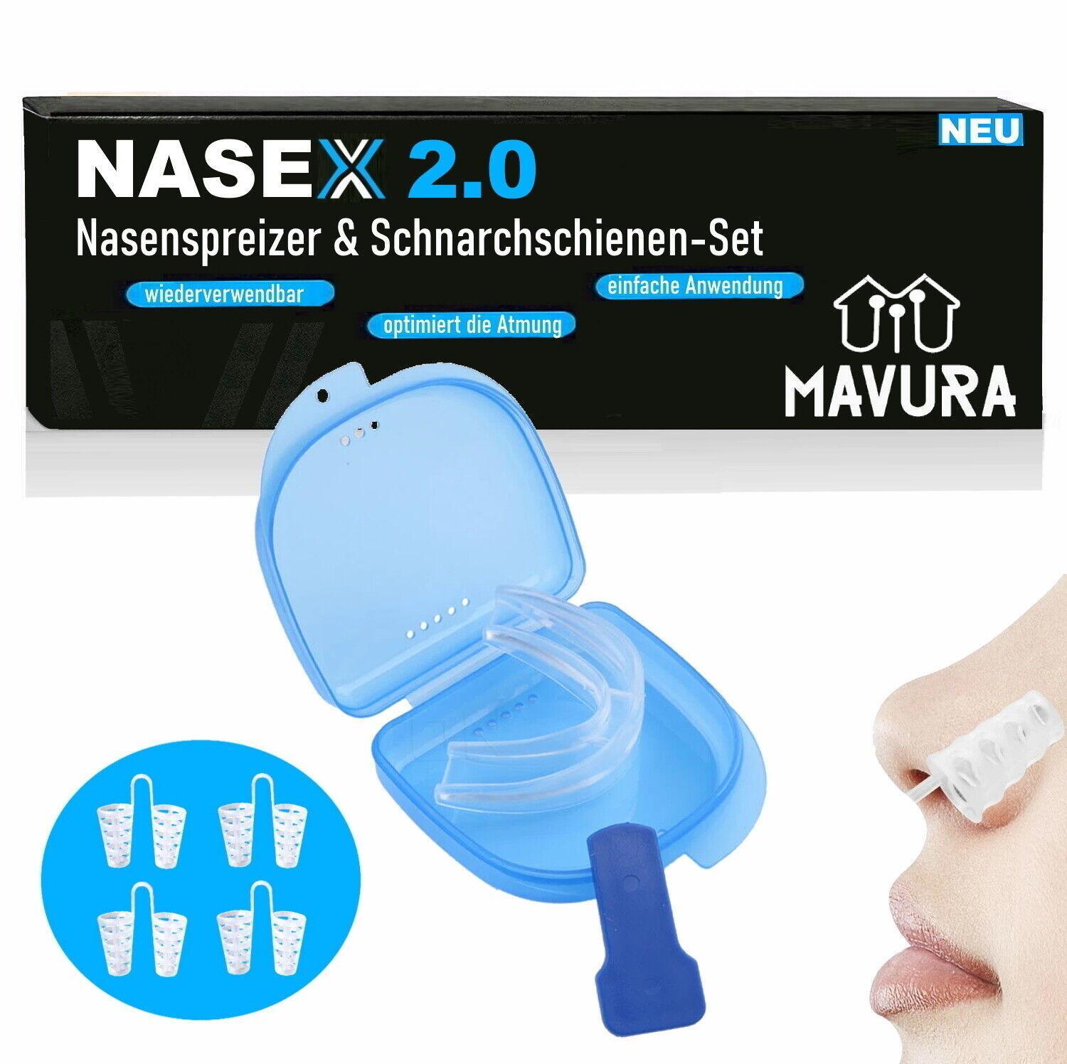 NASEX Premium Nasenspreizer & Schnarchschiene Schnarchen Sport Fitness Version2