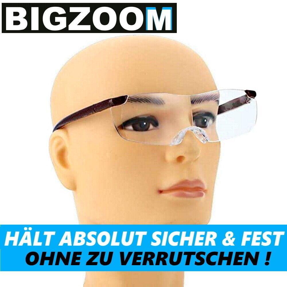BIGZOOM 160% Vergrößerungsbrille Vergrößerungsgläser Lupeneffekt Lupen Brille