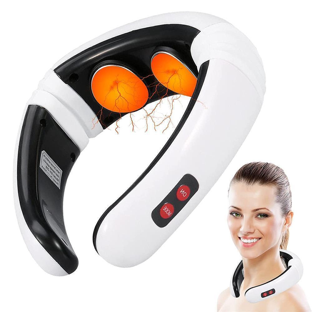 NACKY EMS Nackenmassagegerät Nacken Massage Massagegerät Vibration Wärmefunktion