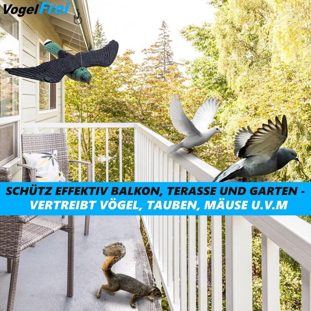 VogelFrei Vogelschreck Falke Vogelscheuche Taubenabwehr Vogelabwehr Raubvogel