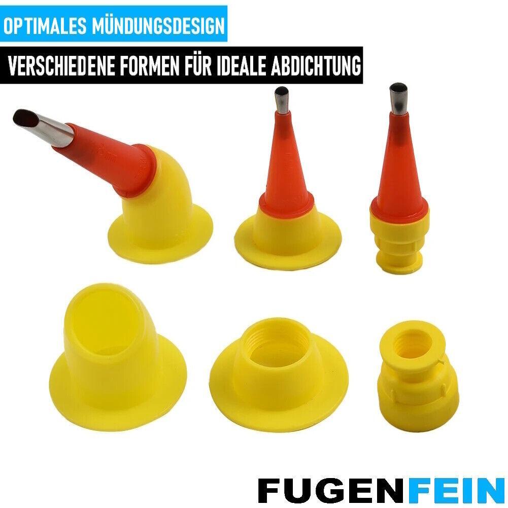 FUGENFEIN Kartuschenspitzen Silikon Dichtungsdüsen Silikonspitzen 20 Fugendüsen