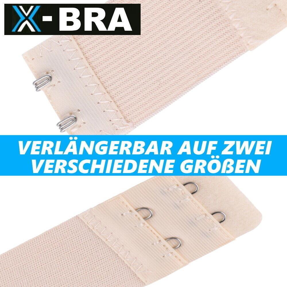 X-BRA BH Verlängerung BRA Extender Erweiterung 1-2 Haken schwarz weiß beige[6er]