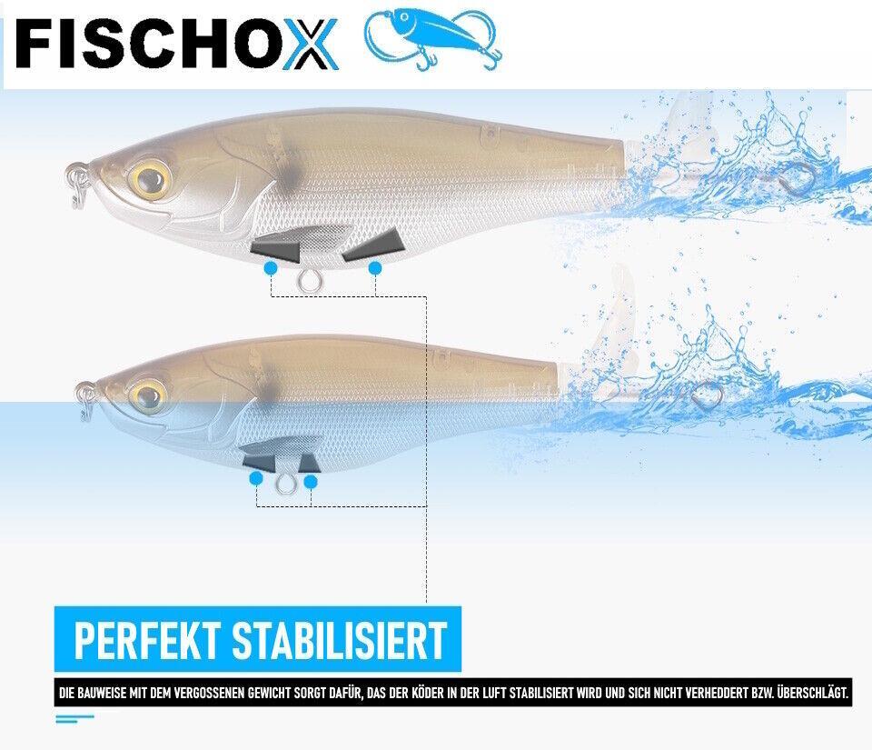 FISCHOX Fischköder Propeller Topköder Plopper Hecht Barsch Zander Forelle 3er