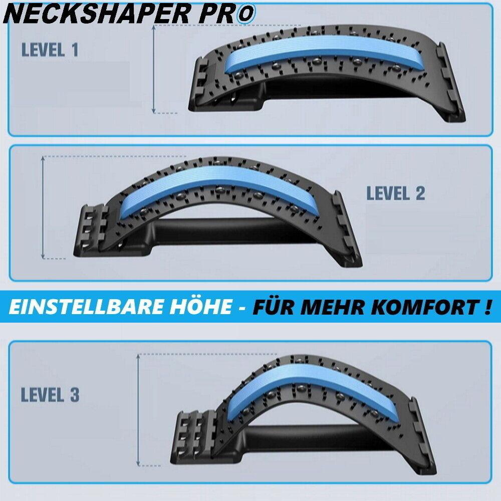 NECKSHAPER PRO Ergonomischer Nackenstrecker Rückenstrecker Nacken Massagegerät