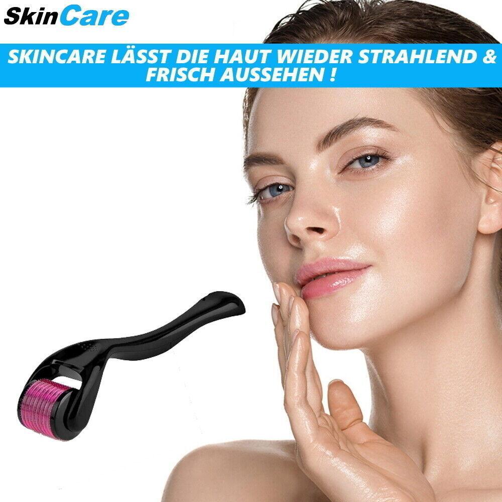 SkinCare Dermaroller Haar Bart Pflege Wachstum Regeneration Microneedling Haare