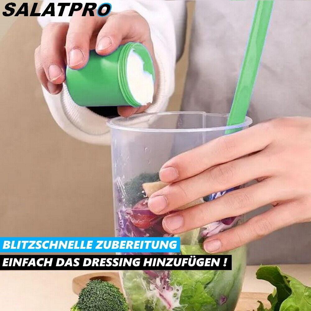 SALATPRO Salat To Go Salatbecher Salatbox mit Deckel Gabel [2er]