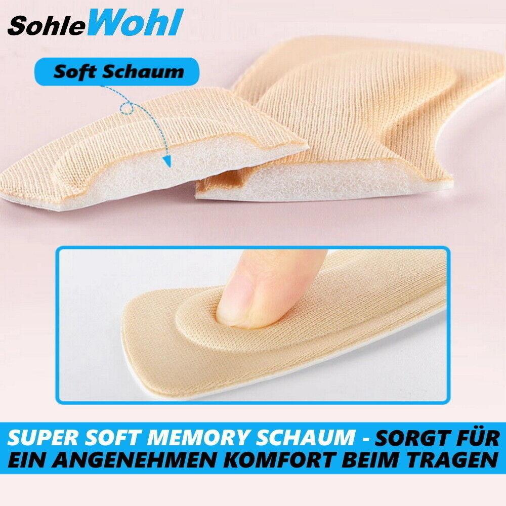 SohleWohl Premium Fersenpolster Fersenkissen Fersenschutz Fersenhalter [6 Paare]