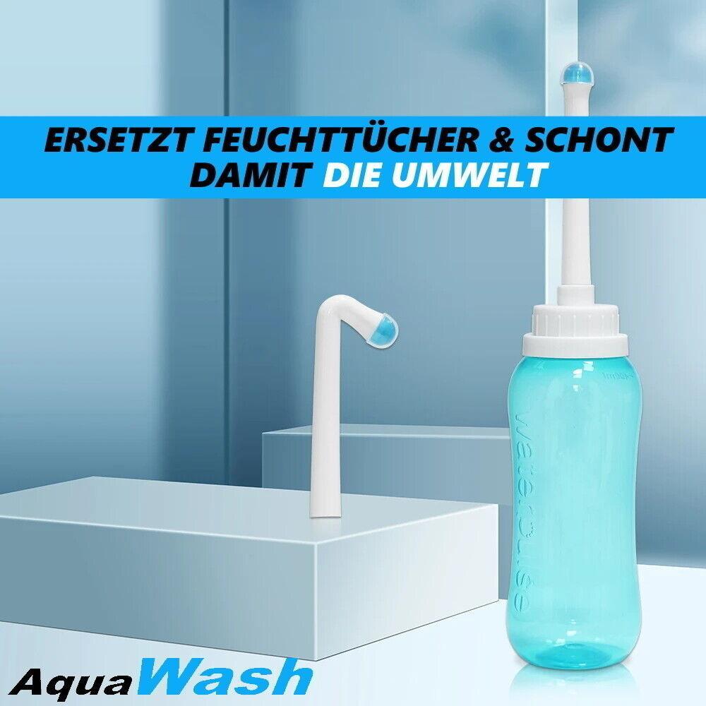 AquaWash Tragbares Premium Bidet Mobile Po Dusche Hämorrhoiden Reizdarm Happy