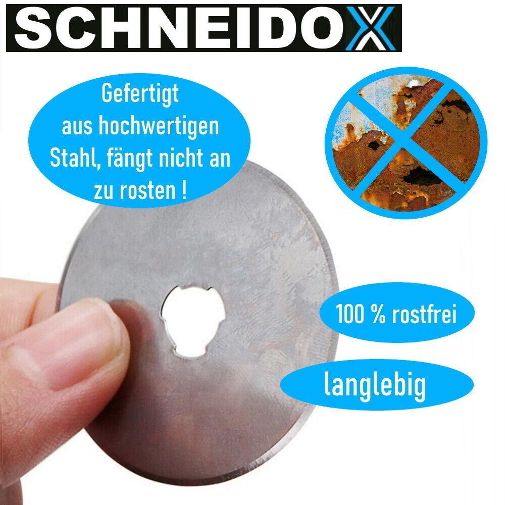SCHNEIDOX 45mm Rollmesser Rollschneider Ersatzklingen Rundmesser Rundklingen 5St