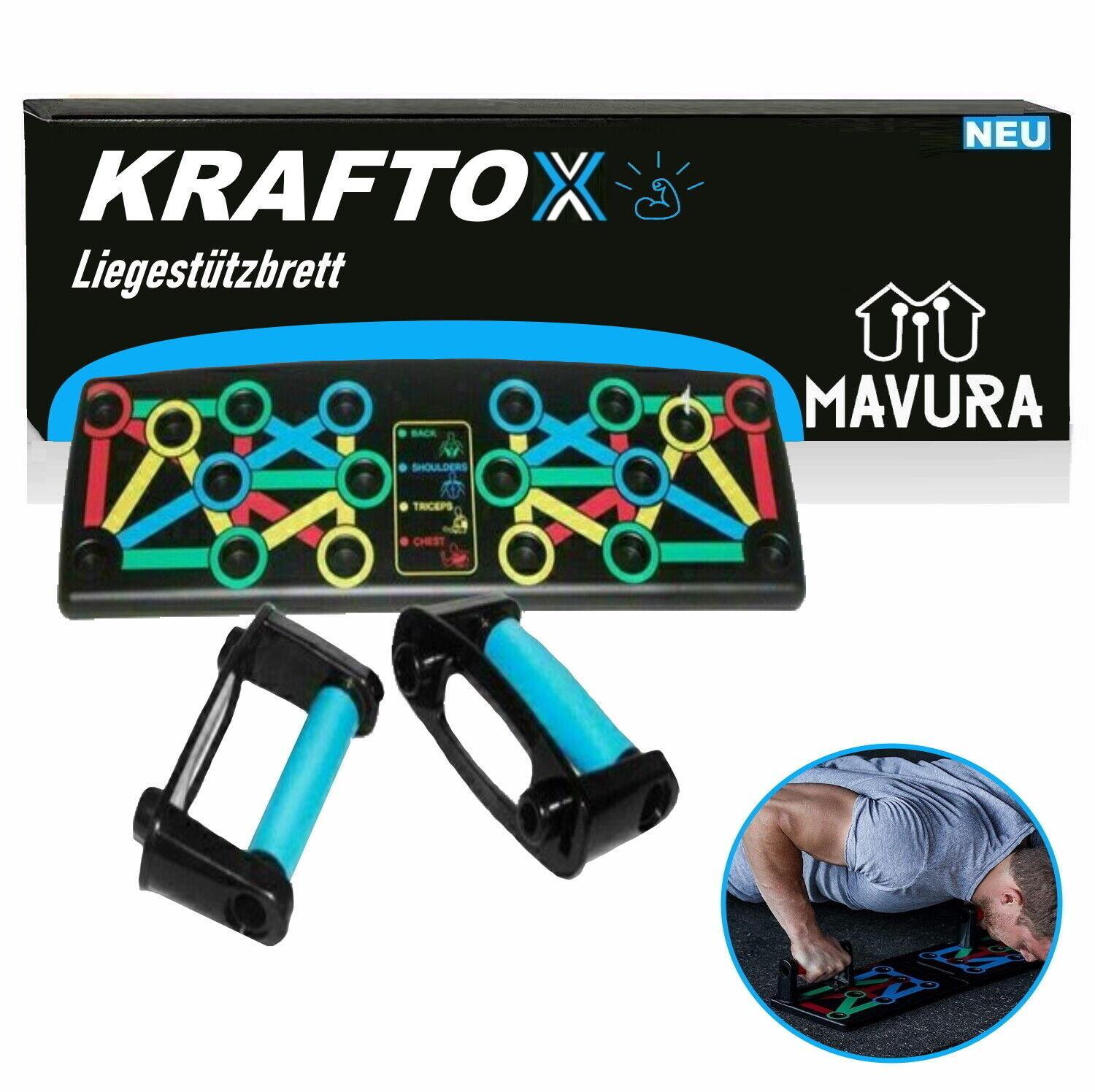 KRAFTOX Mobile Kraftstation Push Up Board Trainingsbank Fitnessgeräte