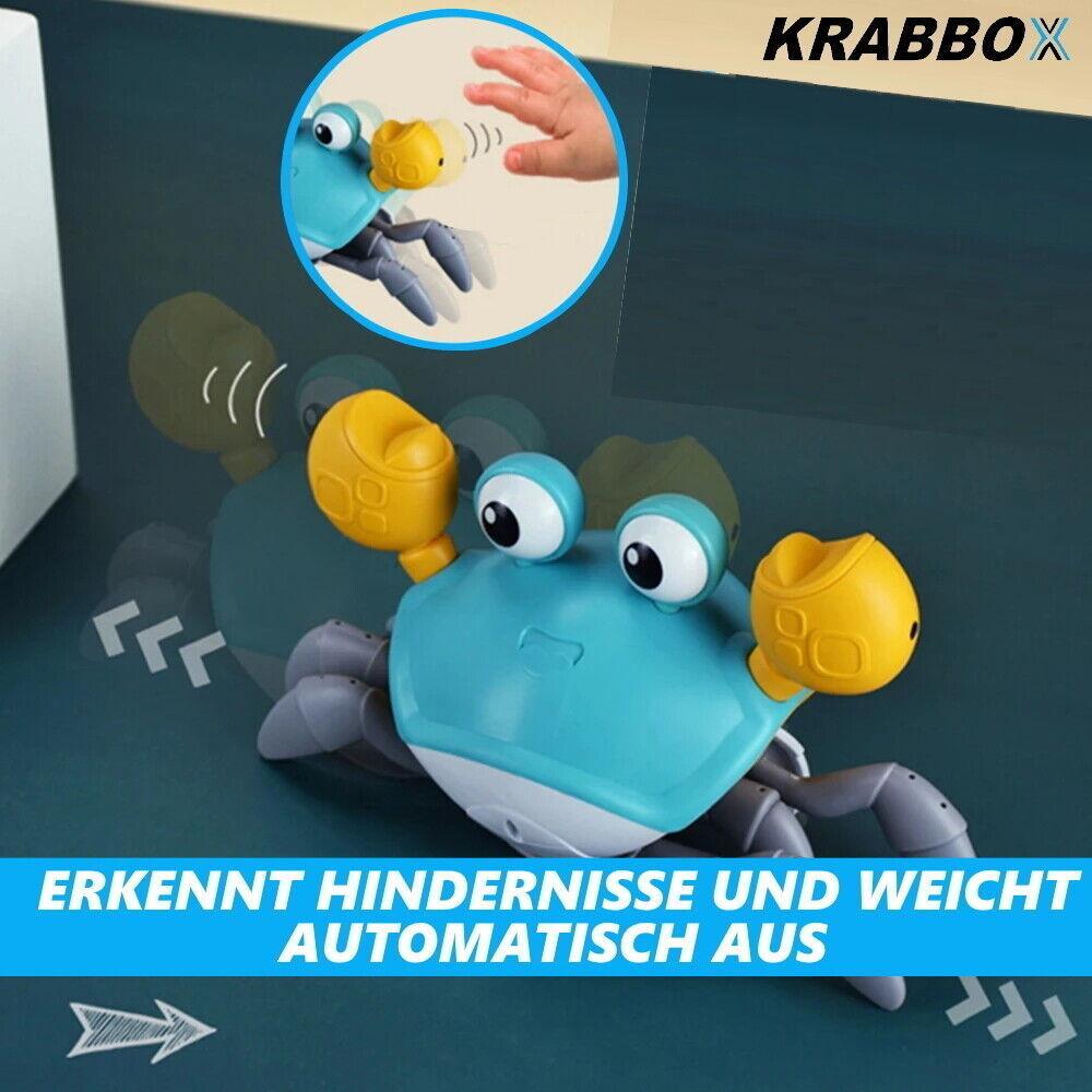 KRABBOX Elektrische Krabbe Krabbelndes Spielzeug elektrisch Musik LED Sensoren