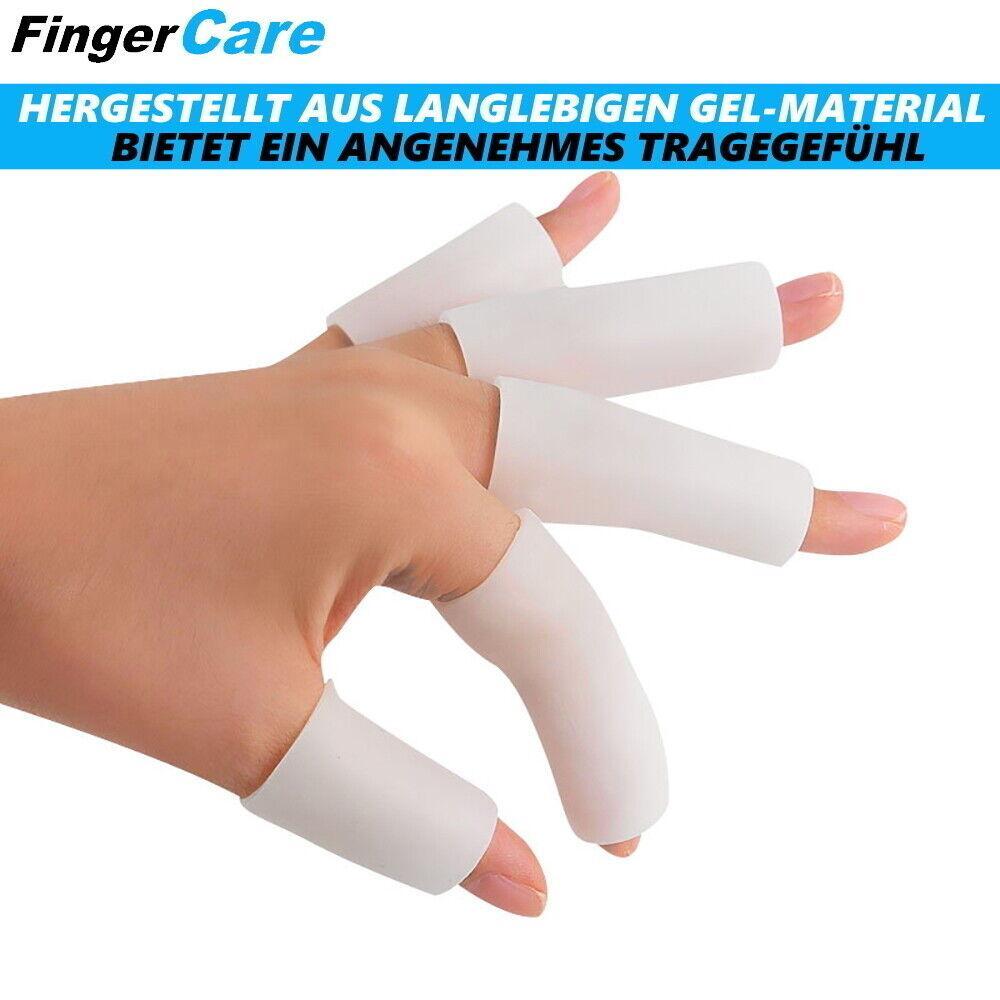 FingerCare Fingerschutz Silikon Fingerlinge Fingerpflaster Fingerkuppenschutz 10