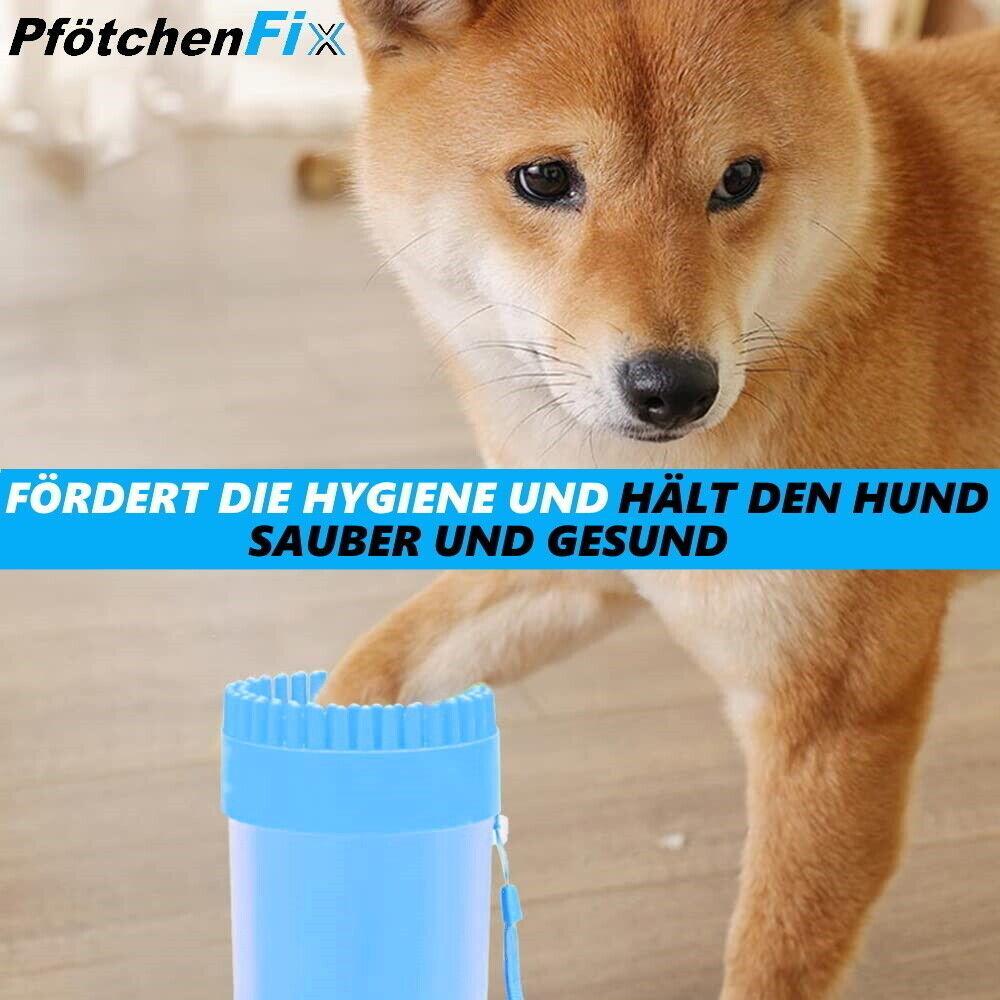 PFÖTCHENFIX Pfotenreiniger Hundepfotenreiniger Massagebürste Hund Katze Silikon
