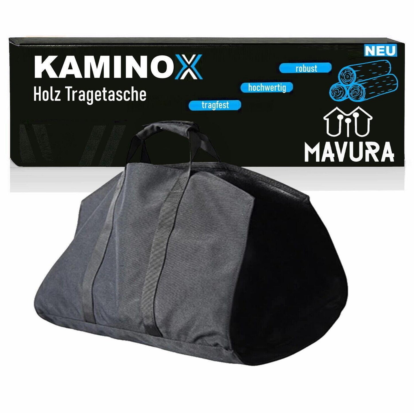 KAMINOX Holz Tragetasche Feuerholzholztasche Kaminholztasche Brennholz Tasche