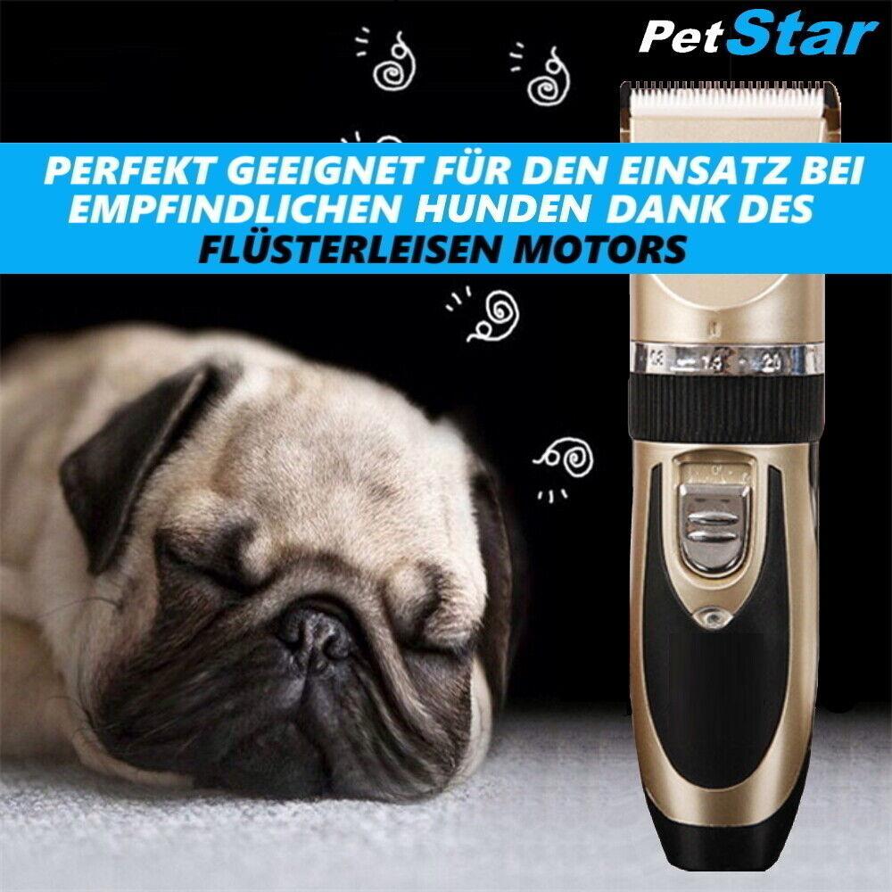 PetStar Premium Profi Tierhaarschneider Akku Hund Katze Rasierer Schermaschine