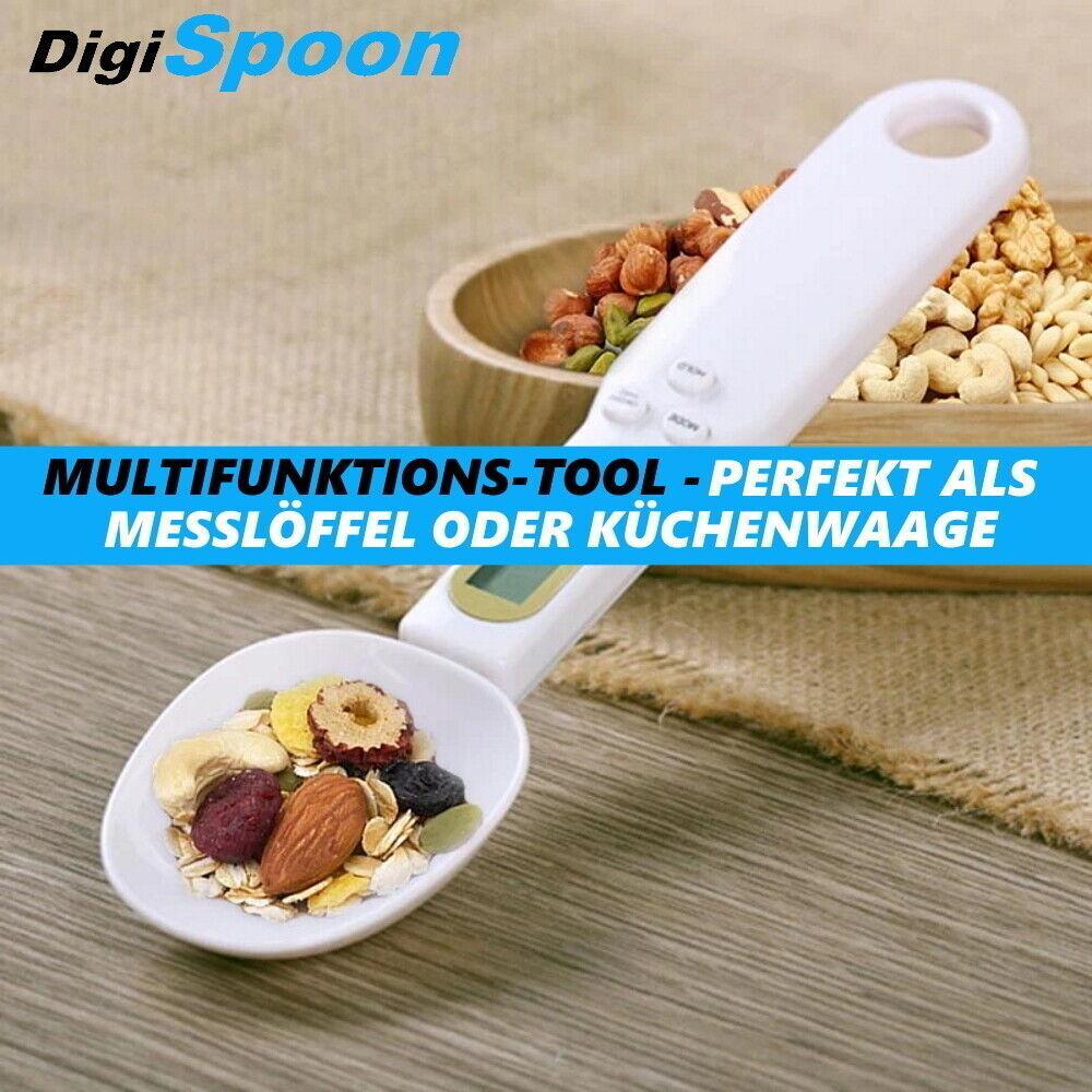 DigiSpoon Digitale Löffelwaage LCD Küchenwaage Mini Waage - 0,1 Gramm genau