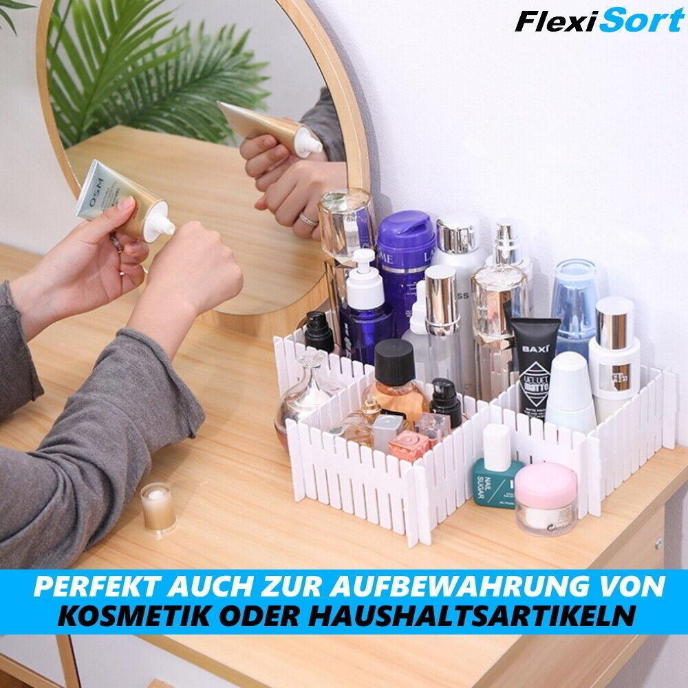 FlexiSort Schubladentrenner Schubladenteiler Schubladen Fachteiler Organizer 4er