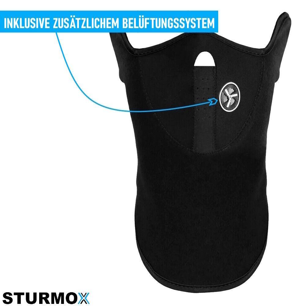 STURMOX Sturmhaube Gesichtshaube Ski Motorrad Fahrrad Airsoft Winter Neopren
