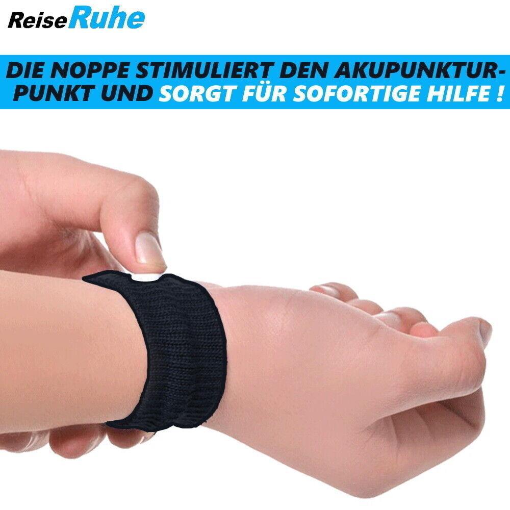 ReiseRuhe Akupressur Armband Übelkeit Unwohlsein Armbänder Band Sea Wohlfühl 4er