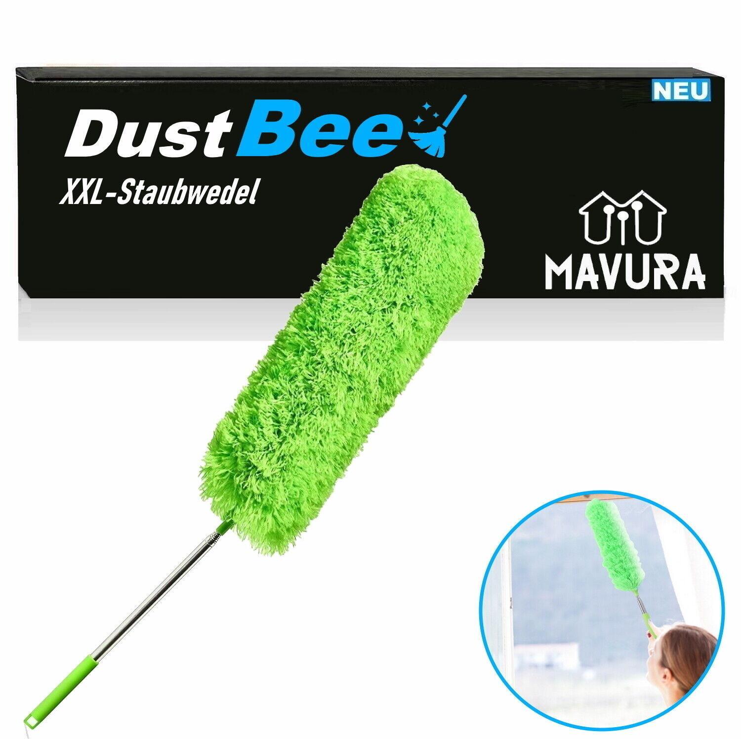 DUSTBEE XXL Teleskop Staubwedel Mikrofaser waschbar 252cm lang ausziehbar