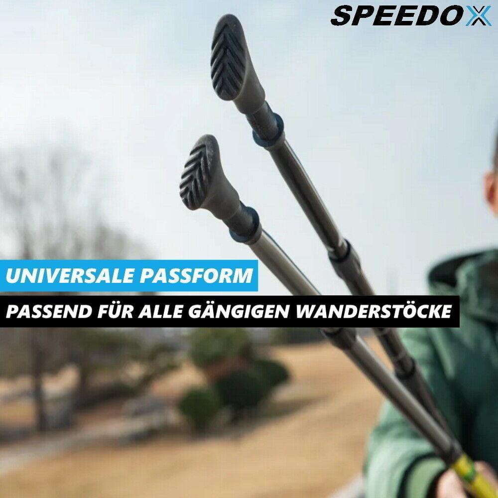 SPEEDOX Wanderstöcke Speed Aufsätze [14Stk] Nordic Walking Gummipuffer Trekking