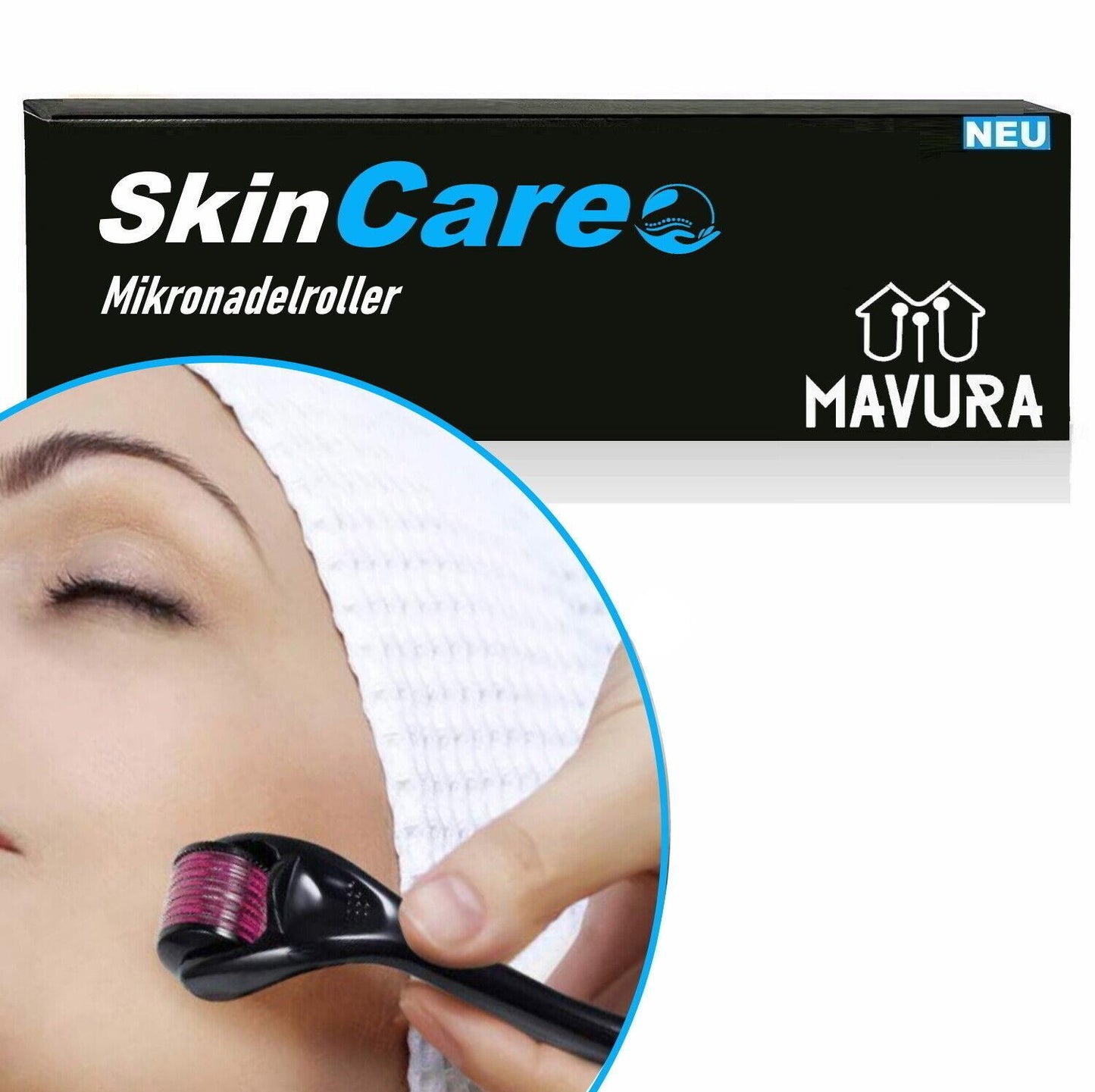 SkinCare Dermaroller Haar Bart Pflege Wachstum Regeneration Microneedling Haare