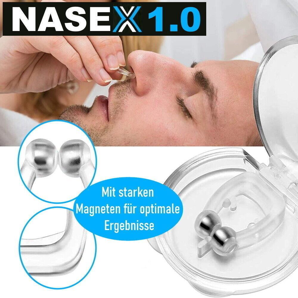 NASEX DAS ORIGINAL Nasenklammern magnetisch Schnarchen Sport Nasenclips Version1