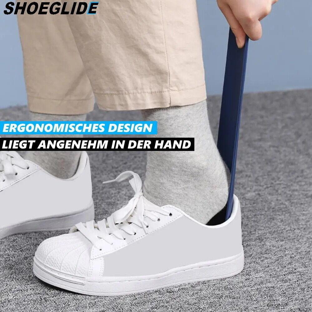 SHOEGLIDE 2x Schuhlöffel Schuhanzieher stabil extra lang Schuhanziehhilfe 45cm