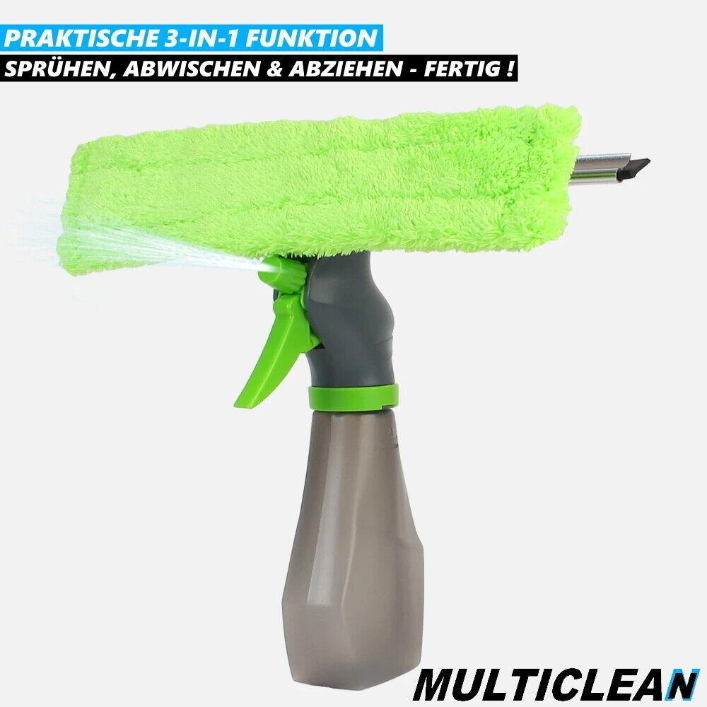 MULTICLEAN Sprühwischer Fensterputzer Fenster Wischer Scheiben Abzieher Putzer
