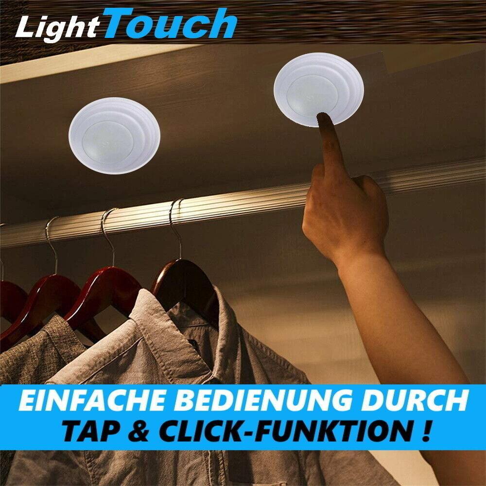 LightTouch RGB Schrankleuchten Color 5 Stück kabellose LED Leuchte Tap Click