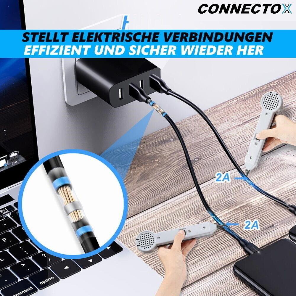 CONNECTOX Lötverbinder Set Schrumpfverbinder Schlauch Kabel wasserdicht 50Stück