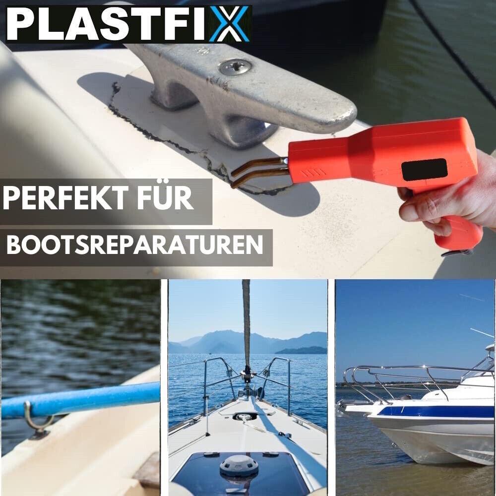 PLASTFIX Kunststoff Schweißgerät Set Plastik Reparatur Auto schweißen Klammern
