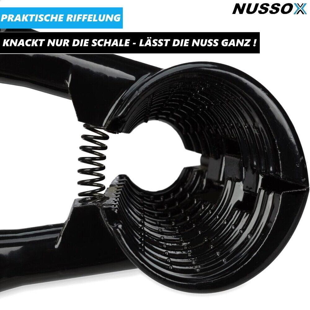 NUSSOX Nussknacker Nussbrecher Nussöffner Nusszange Walnüsse Haselnuss Holzgriff