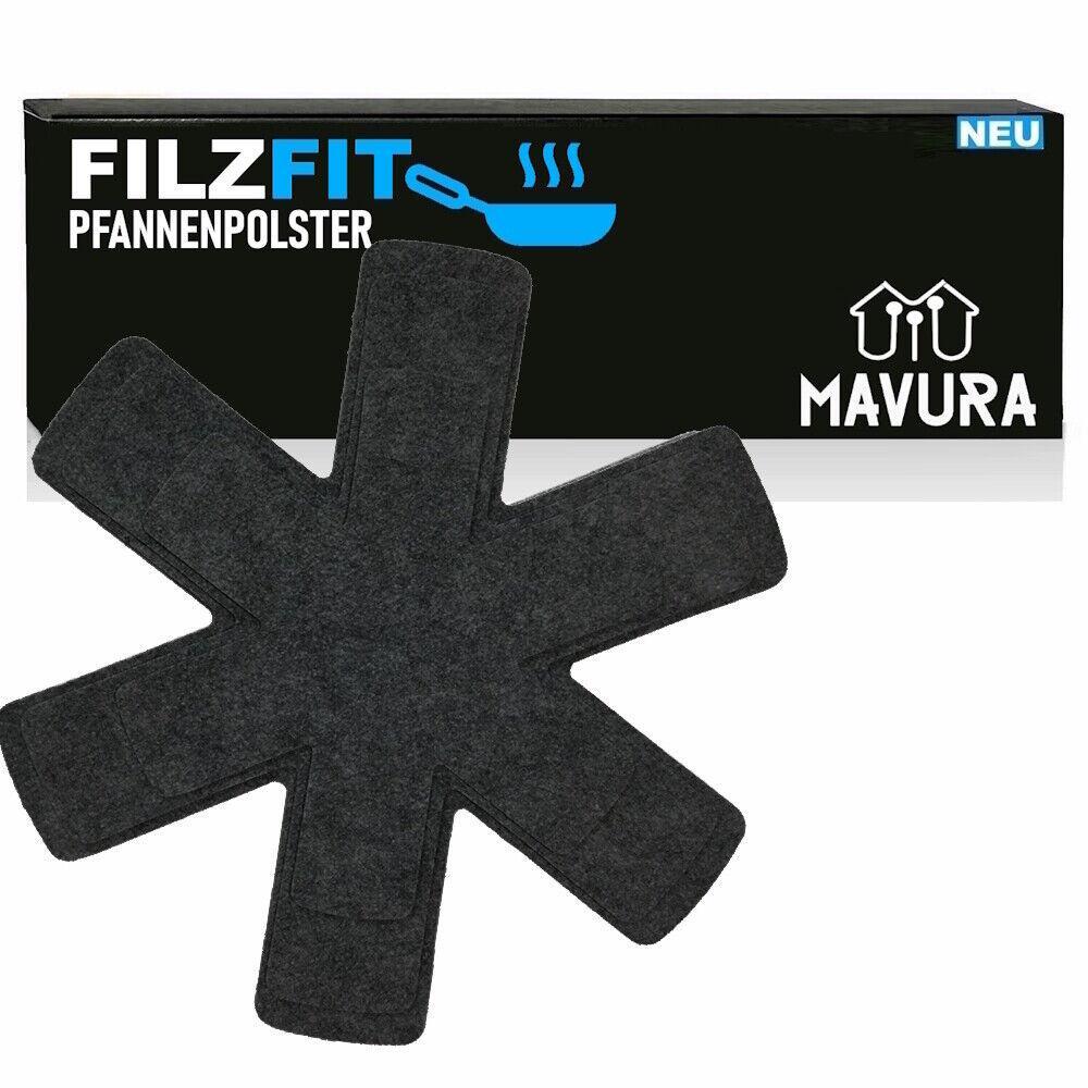 FILZFIT Pfannenschutz Filz Kratzschutz Stapelschutz Topfschoner Topfschutz 5er