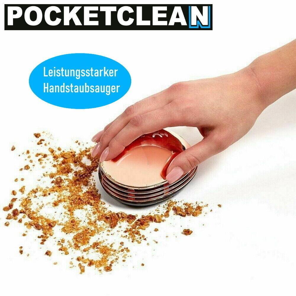 POCKETCLEAN Tischsauger Tischstaubsauger Handsauger Staubsauger Handstaubsauger