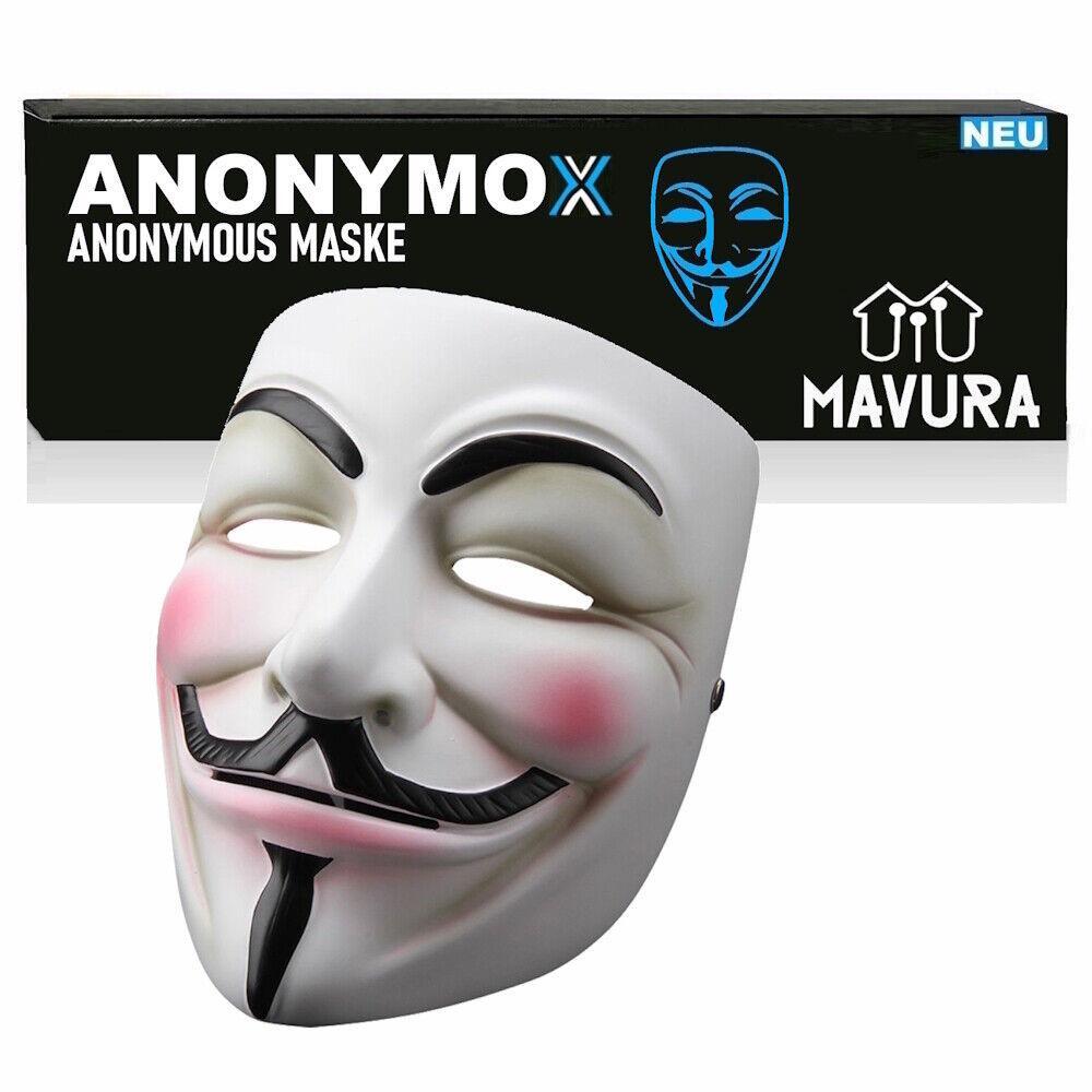 ANONYMOX Guy Fawkes Maske Anonymous Vendetta Halloween Party Fasching Karneval