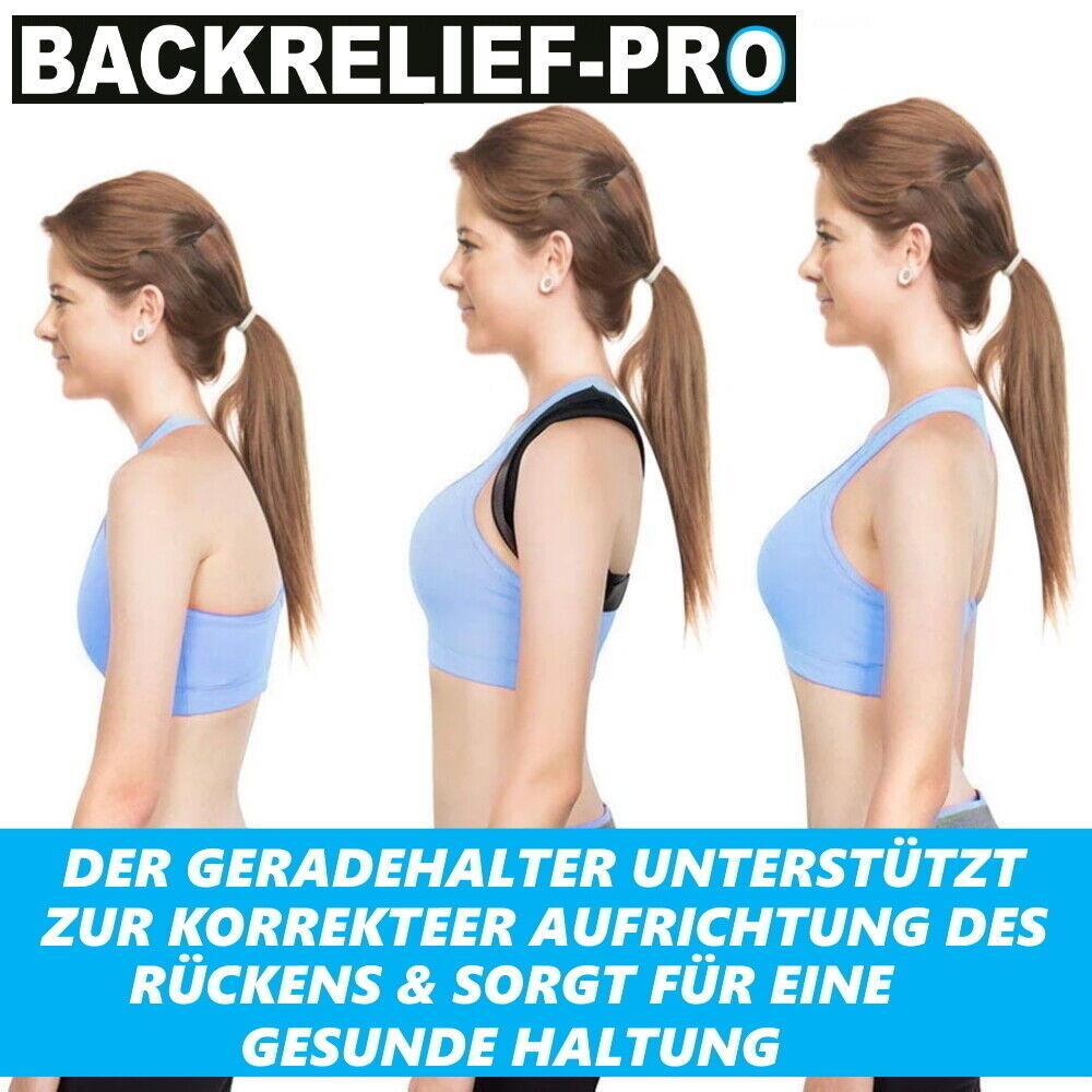BACKRELIEF-PRO Premium Geradehalter Rückenhalter Rückenbandage Haltungskorrektur