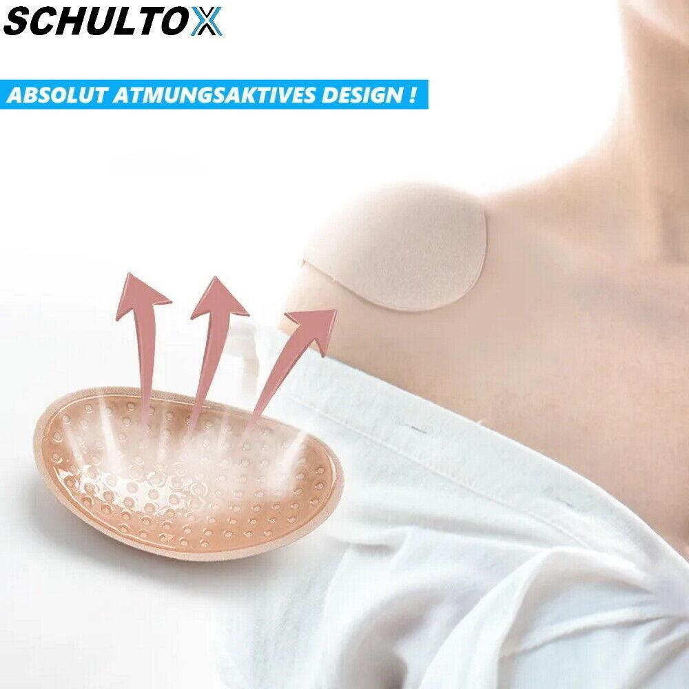 SCHULTOX Schulterpolster Set selbsthaftend selbstklebend Silikon rutschfest
