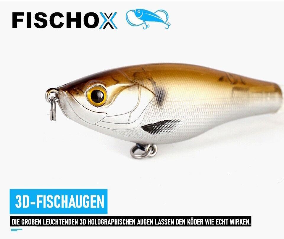 FISCHOX Fischköder Propeller Topköder Plopper Hecht Barsch Zander Forelle 3er