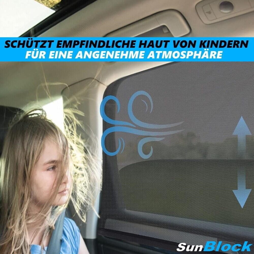 SunBlock Sonnenschutz Auto Sonnenblende Seitenscheiben UV Schutz Universal 2er
