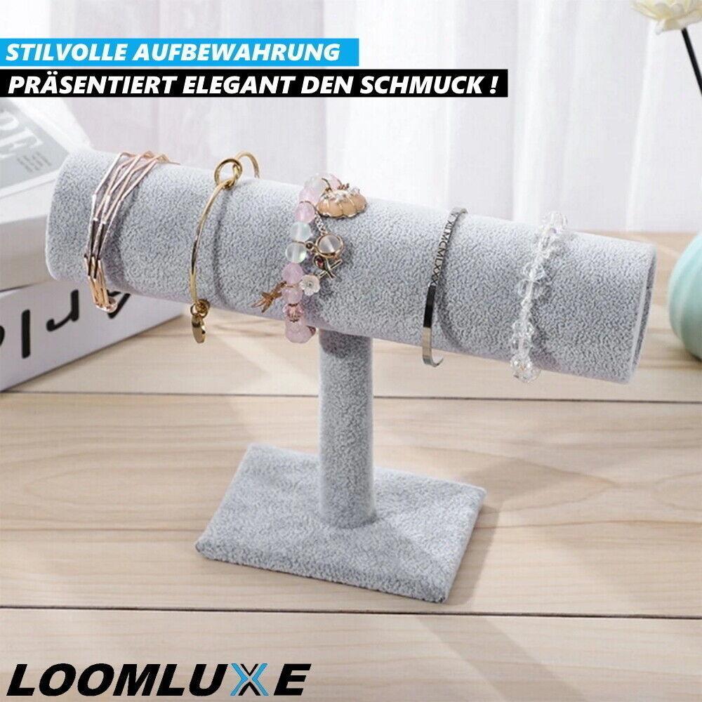 LOOMLUXE Schmuckständer Armbandständer Uhrenständer Armbandhalter Samt