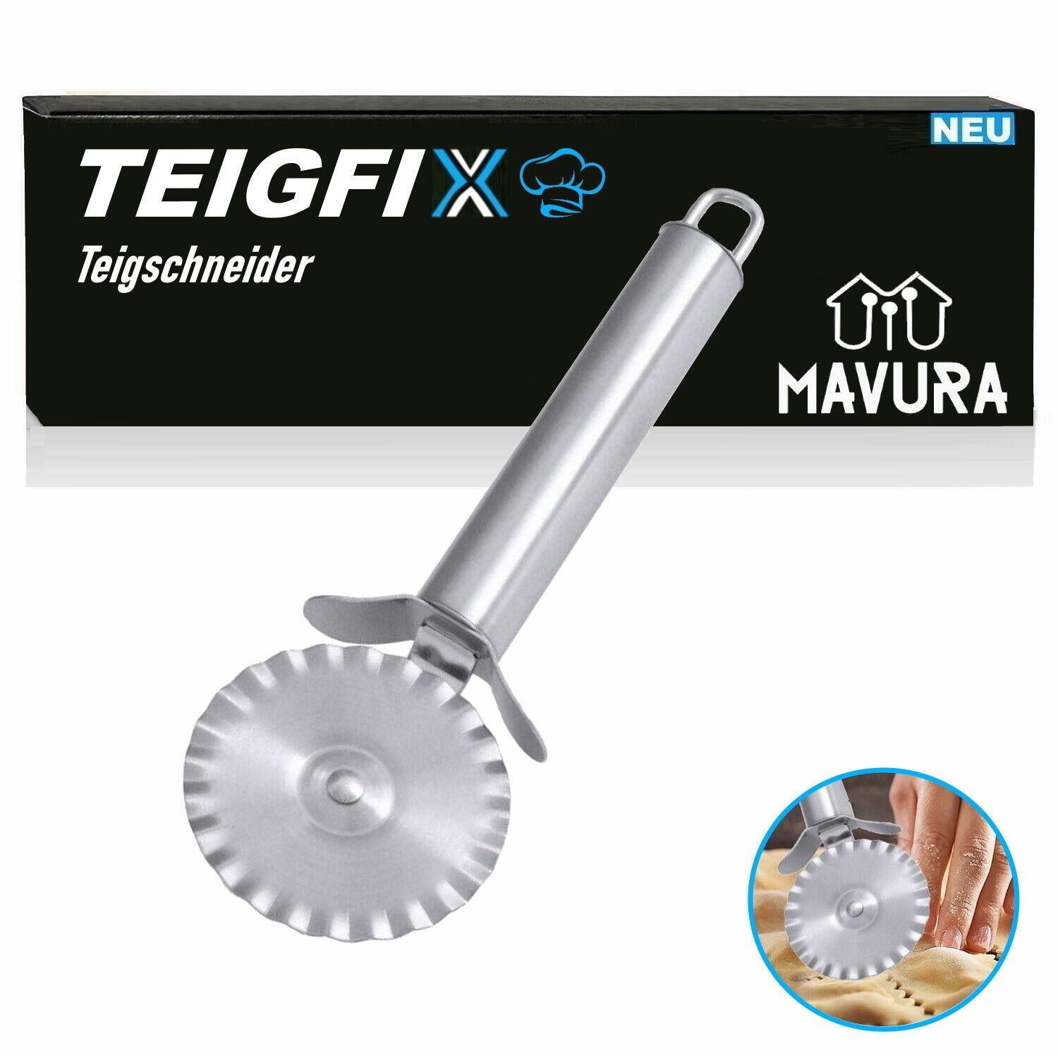 TEIGFIX Teigrad Ravioli Rad Teigtaschenrad Teigschneider Maultaschenrad