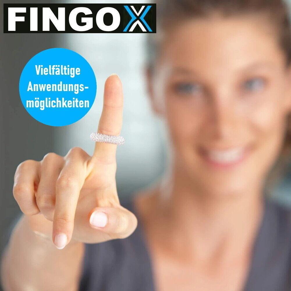 FINGOX Akupressur Ringe Finger Massage Akupunktur Handmassage Durchblutung 6Stk
