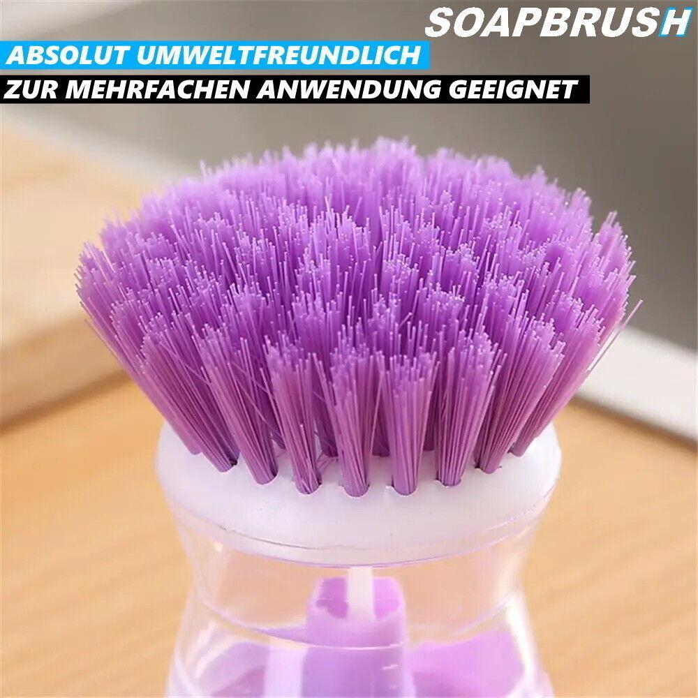 SOAPBRUSH Spülbürste mit Spülmittelspender Geschirr Abwaschbürste Topf [2Stk]