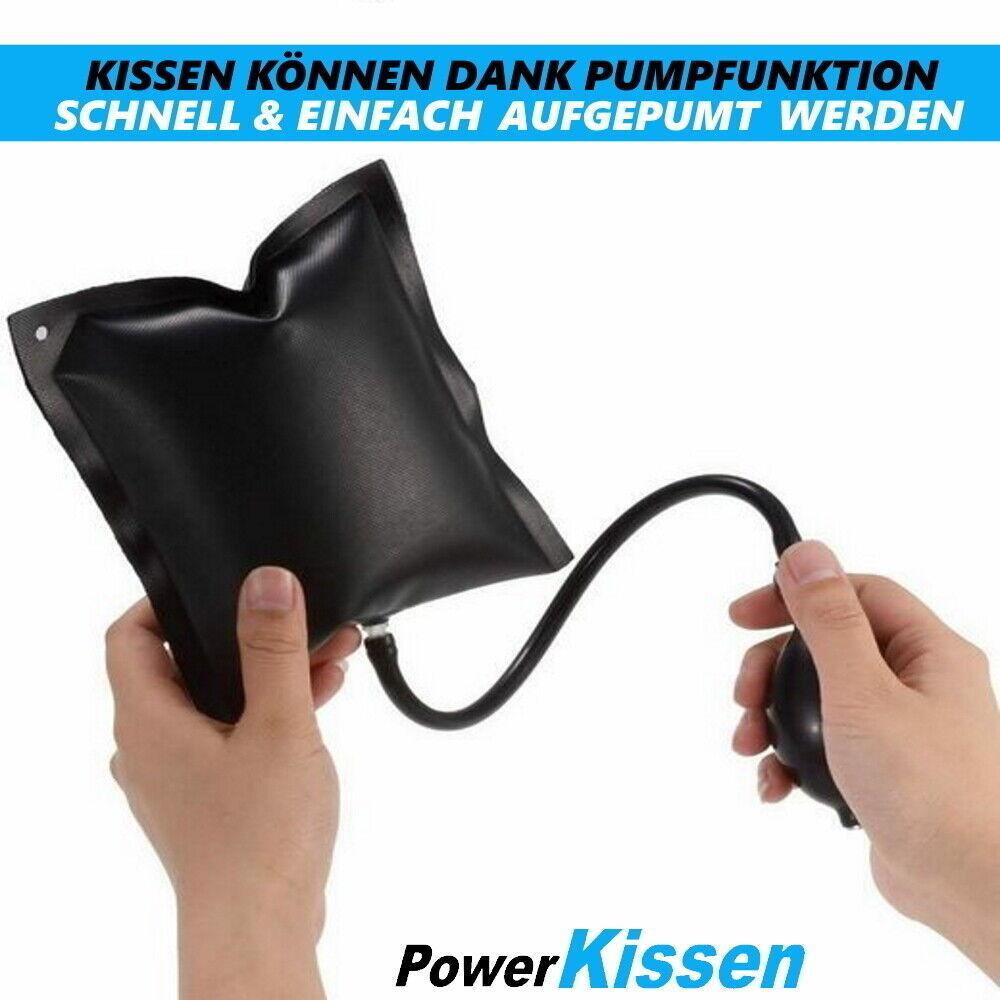 PowerKissen Montagekissen Spreizkissen Montagehilfe Hebel Luftkissen Spanner