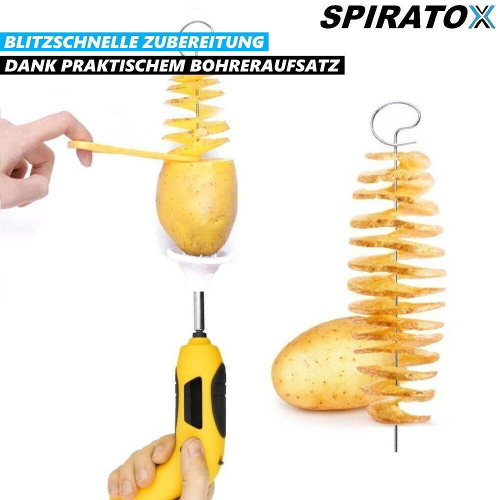 SPIRATOX Kartoffel Spiralschneider Kartoffelschneider Spiralkartoffel Chips