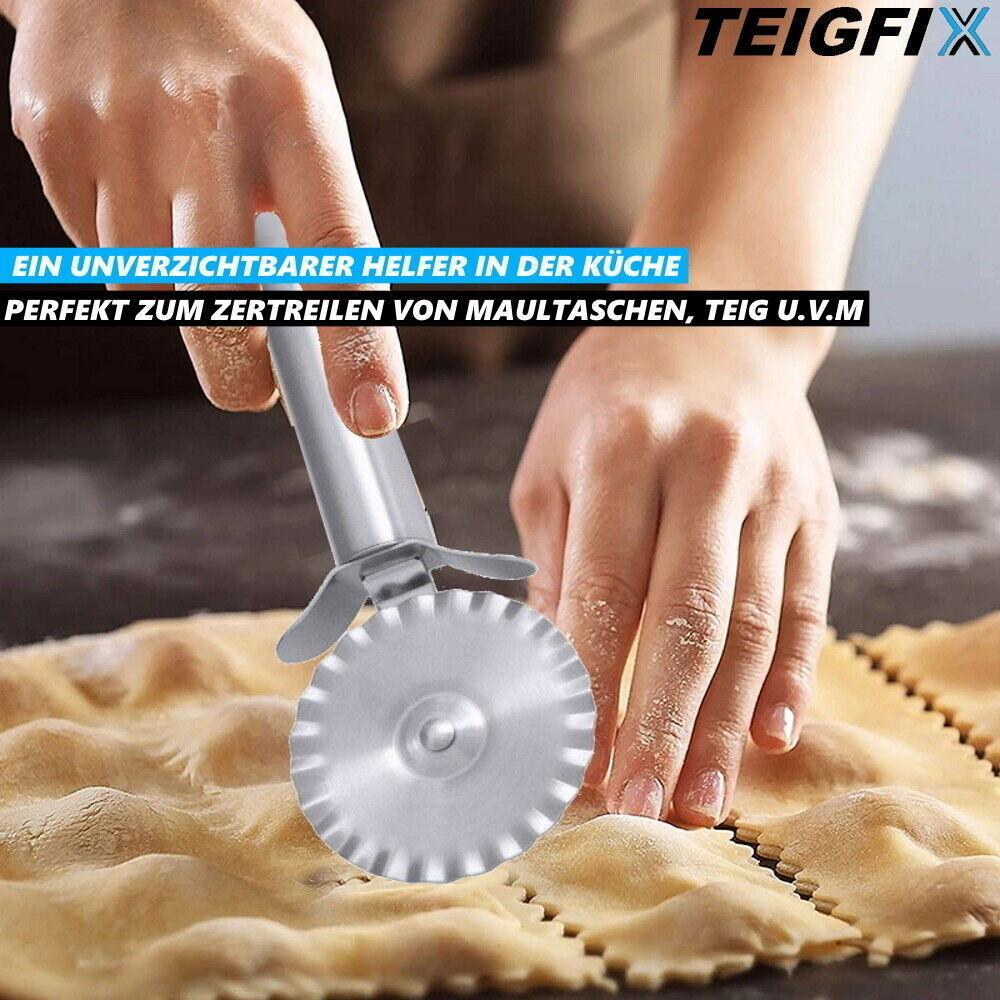 TEIGFIX Teigrad Ravioli Rad Teigtaschenrad Teigschneider Maultaschenrad