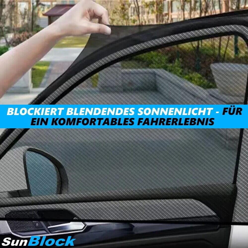 SunBlock Sonnenschutz Auto Sonnenblende Seitenscheiben UV Schutz Universal 2er